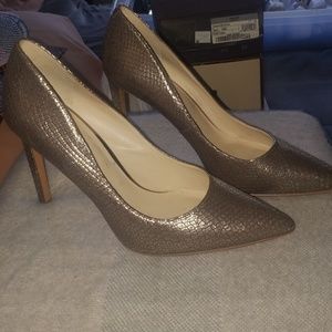 Snake skin like mine west heels